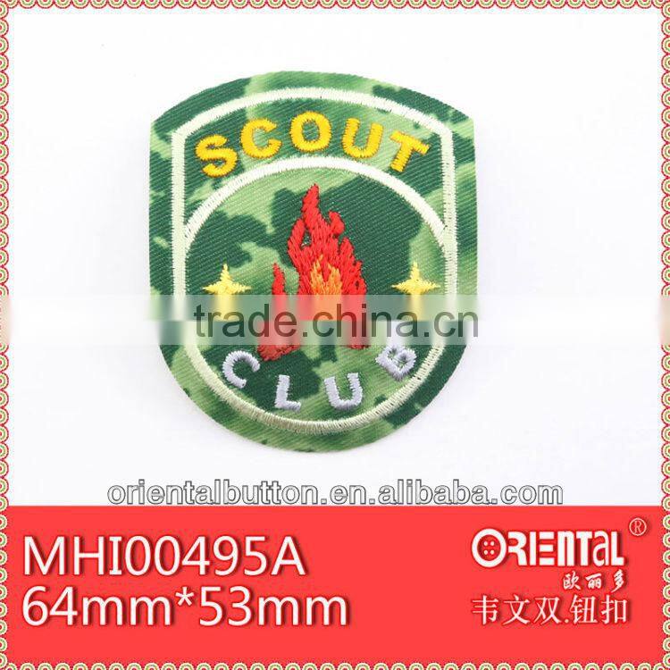 Iron-On and Sew- On uniform badges embroidery patch