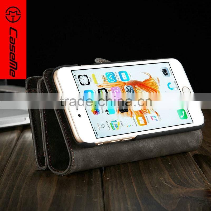 Detachable phone cover for iphone 6 6s case wallet, cover case for apple iphone6 6s leather flip