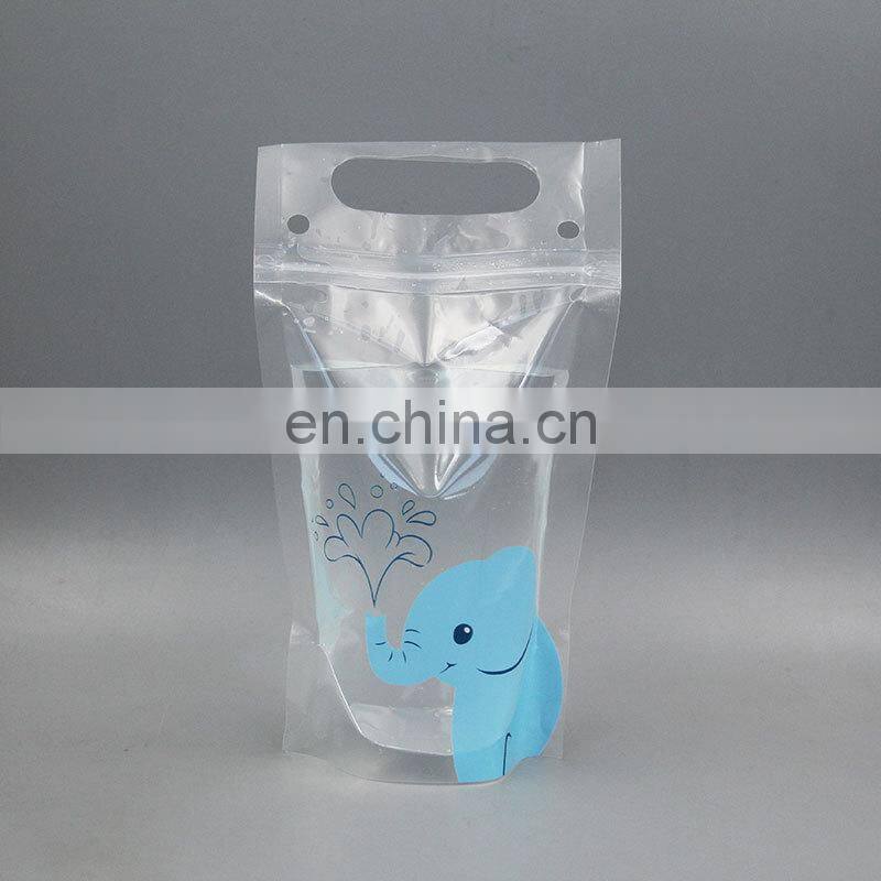 Custom made clear plastic opp poly food packaging bag with hanger hole