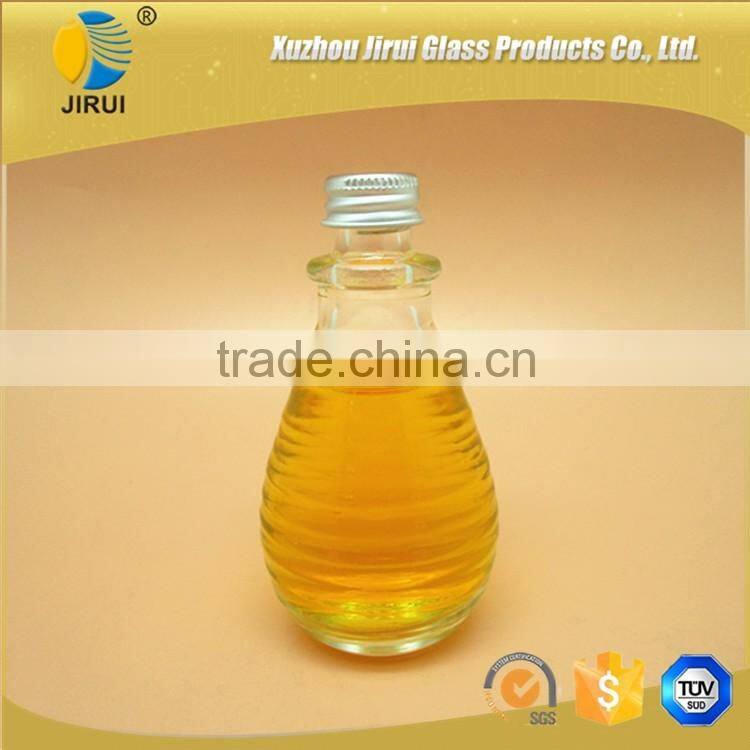 small wine glass bottle with screw aluminium lid