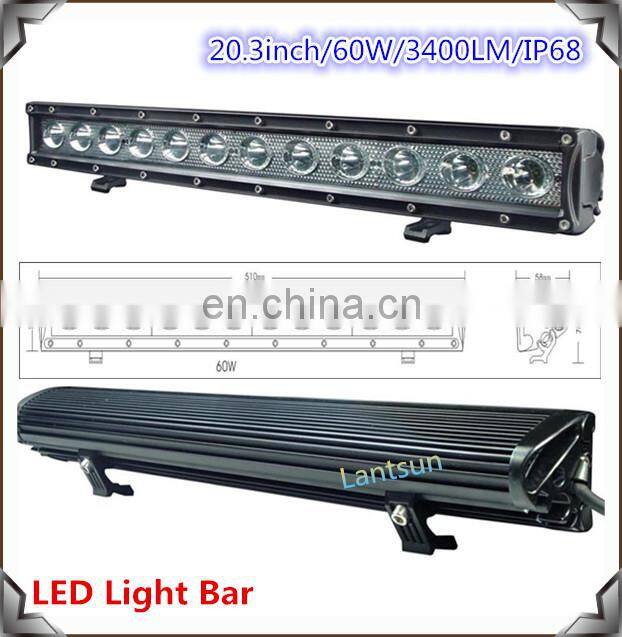 LED light bar 30W 60W 90W 120w spot combo beam single row for auto Automotive CRE E LANTSUN