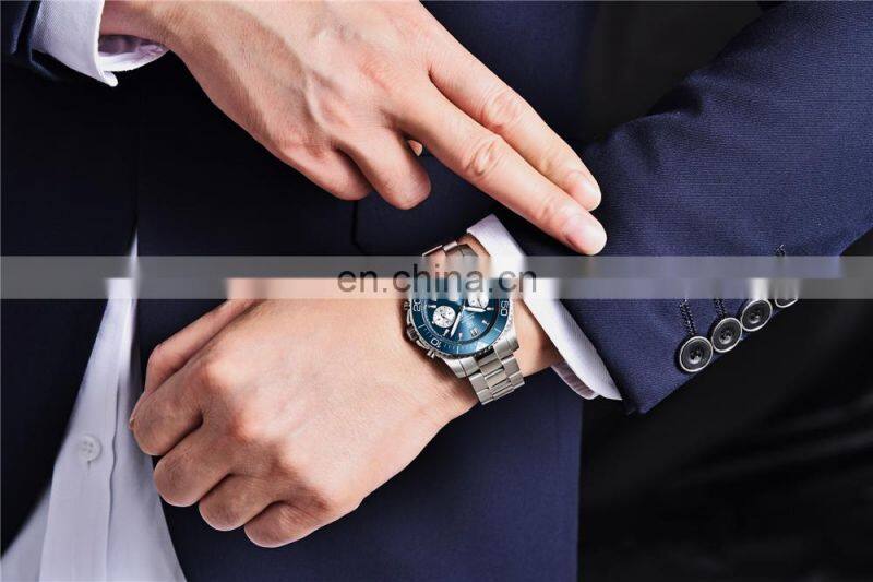 BENYAR S002 Men Quartz Watch Top Luxury Brand Chronograph Waterproof Wristwatches for Man