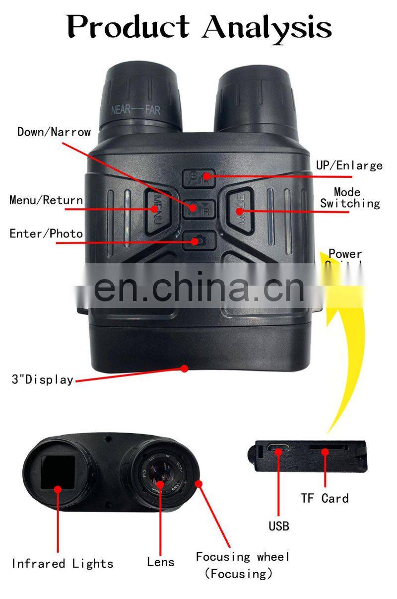 New 4K Night Vision Binoculars Infrared digital hunting Night Vision scope NV4000 with built in battery