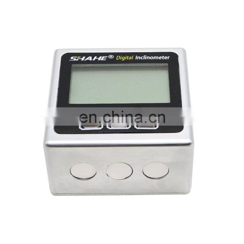 SHAHE Metal Digital Protractor With Backlight Digital inclinometer with one side magnet Digital level box Angle Meter