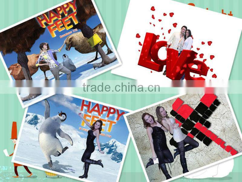 2014 New Design Wedding 3D Foldable Custom Made Photo Booth Hire