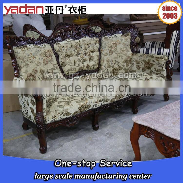 Antique furniture living room fabric sofa sets