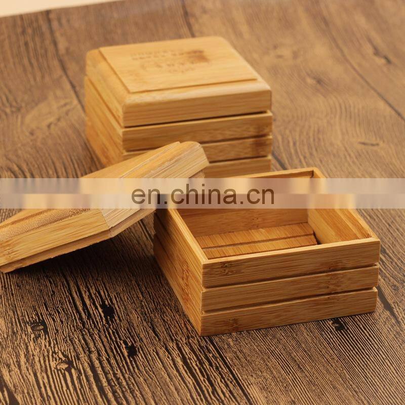Wooden Natural Bamboo Soap box Dish Tray Soap Plate Box Container Soap Storage Box