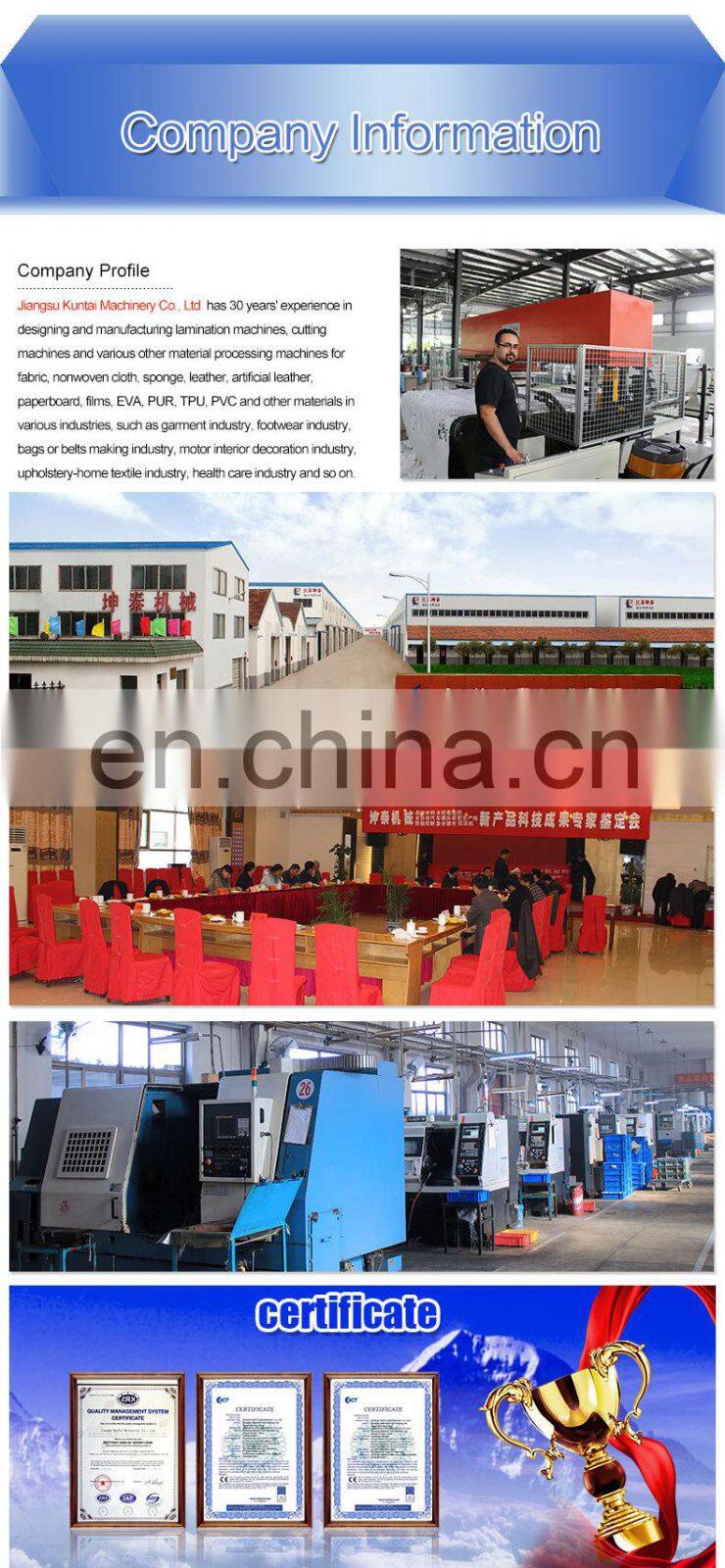 PUR Hot Melt Laminating Machine for PU Foam