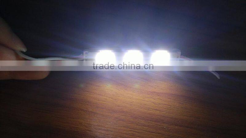 led module 5730 CE and Rohs certification Korea Samsung Injection 3 leds module with140 degree lens