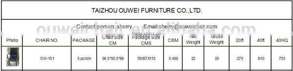 Plastic rattan chair for outdoor furniture