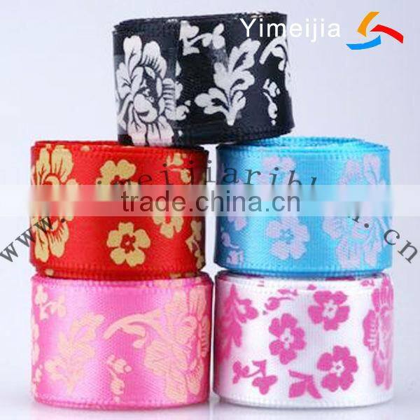 printed dot satin ribbon