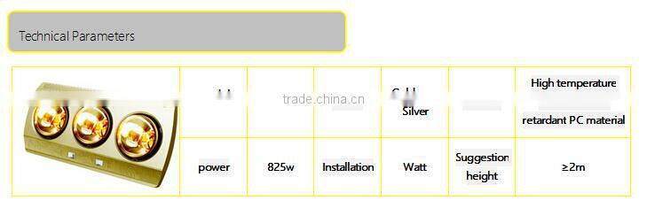 Luxurious electric Wall Mounted Bathroom Heater lamps LP03