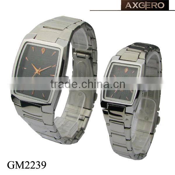 New product unisex 3 atm quartz stainless steel back watch