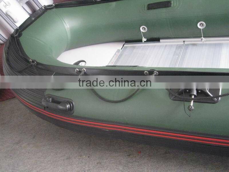 CE 2012 Hot selling Hypalon/PVC Aluminum sport boats 330 Inflatable Boat