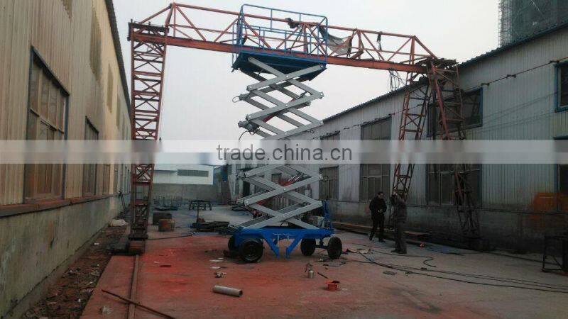 Disel and electric engine mobile scissor motorcycle lift platform/Aerial Working Platform