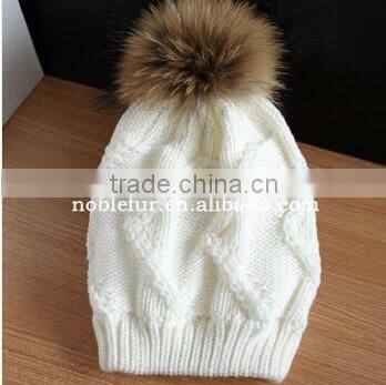 various style rabbit fur plain solid color female pompom headwear
