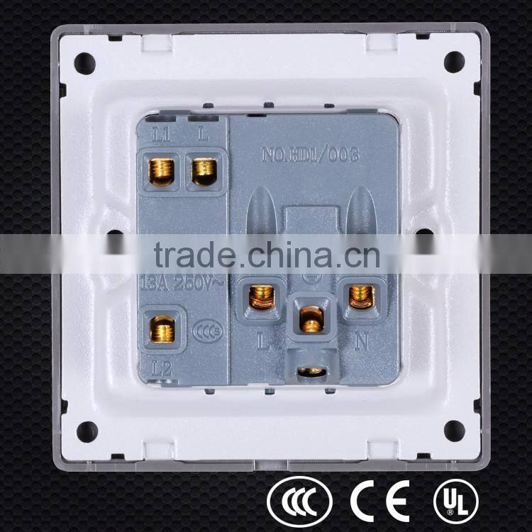 E series 2 plug+ 3 plug socket with sitch, stainless steel switch