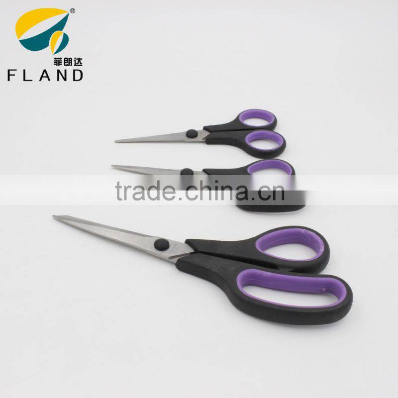 YangJiang Factory price Office Scissors with TPR Soft Handle student scissors set