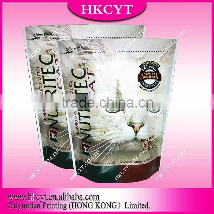 High quality dog food bag/Stand up zipper bag for pet food packaging