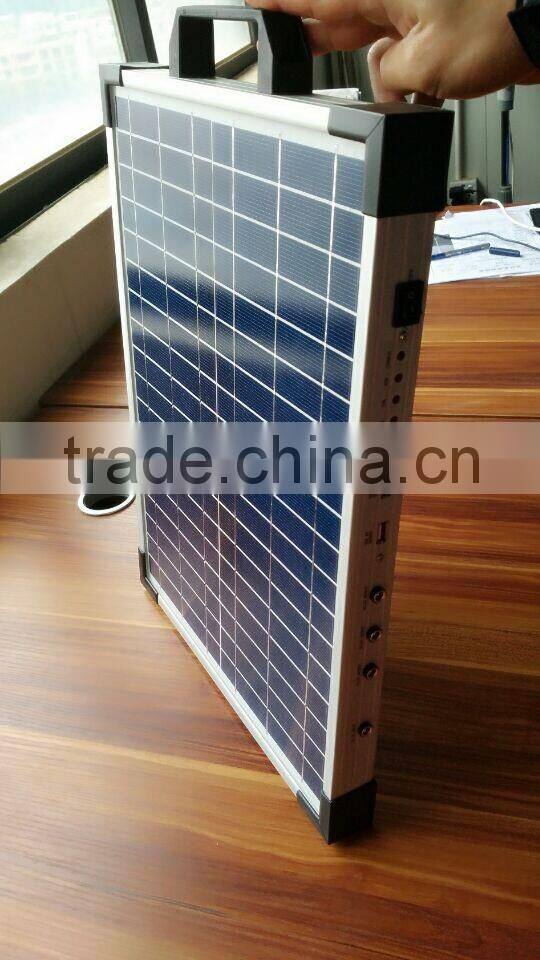 20W intergrated lithium ion battery solar generator, portable solar power system,off grid solar system