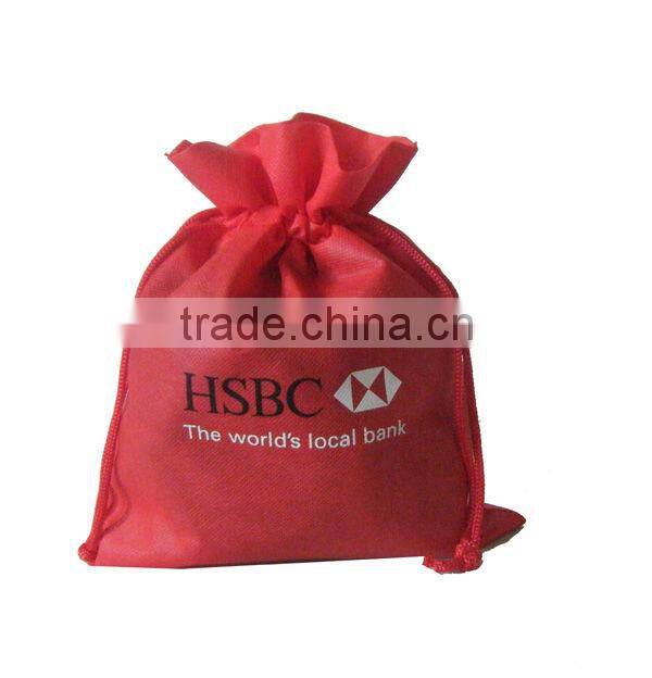 PP non woven drawstring christmas gift bag