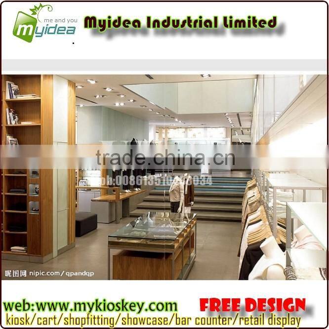 Clothing store display furniture of clothing store fixtures and clothing store display racks