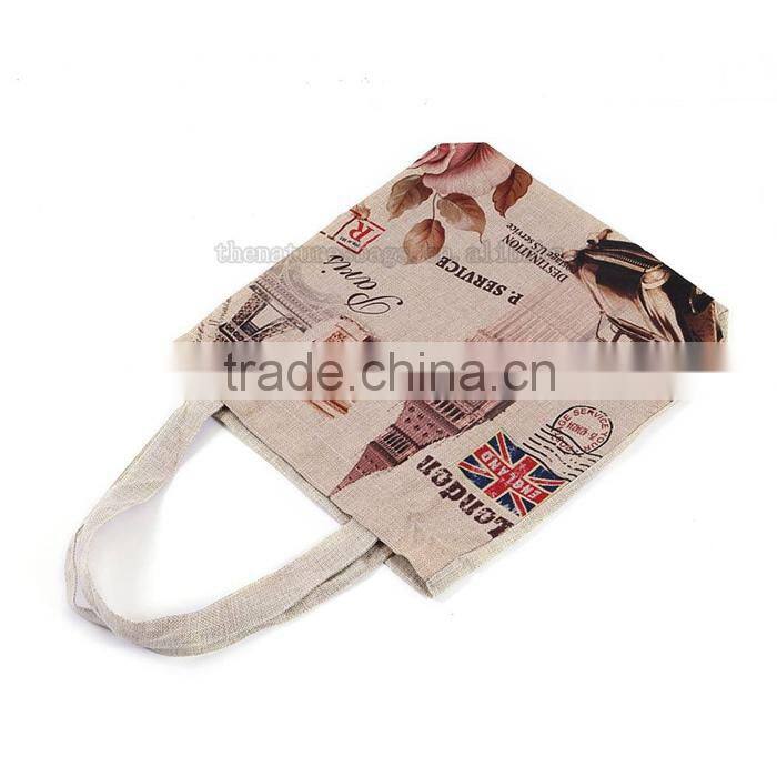 Custom Logo Promotional Shopping Custom Burlap Bag