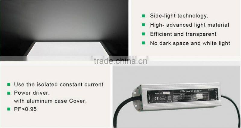 low price white/warm white panel light for office with square 60x60cm led panel light 32W led focus light price led tube light