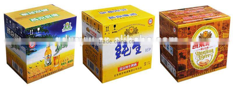 Custom Printed Beer Bottle Packaging Carton