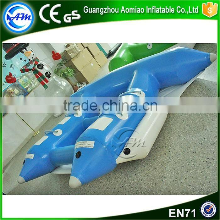 Fashionable water game good price inflatable flying fish towable