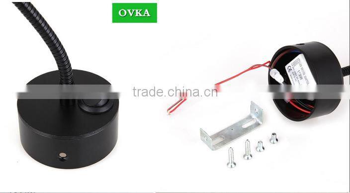 Bedside Reading Light LED Hotel Reading Lamp with Flexible Gooseneck