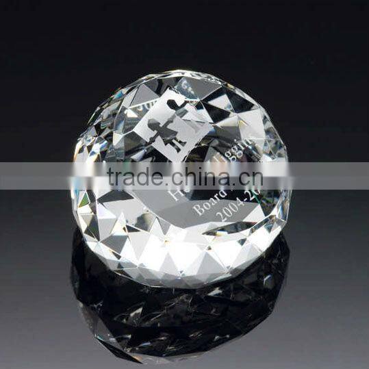 Etched crystal block