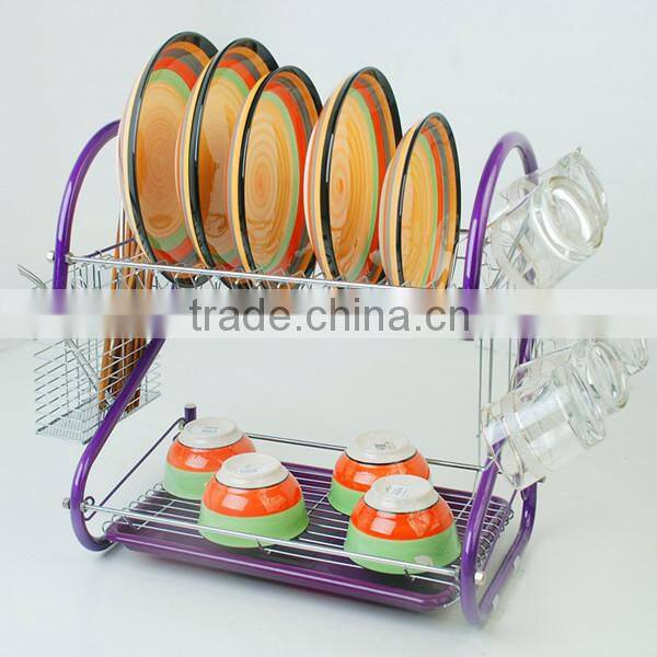 best sale 2 tiers metal wire Dish rack