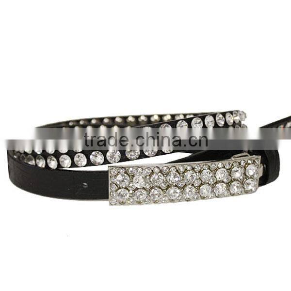 4 Row Crystal & Rhinestone Fashion Belt