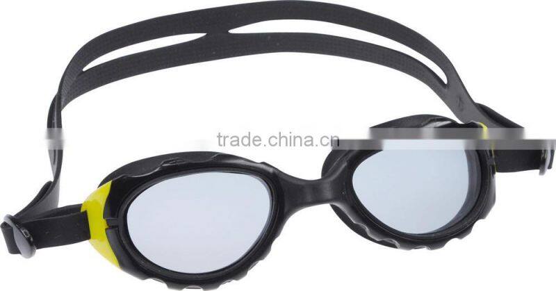 2015 Best comfortable anti-fog one piece silicone kids swimming goggles