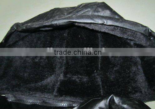 Long style mens pu leather jacket