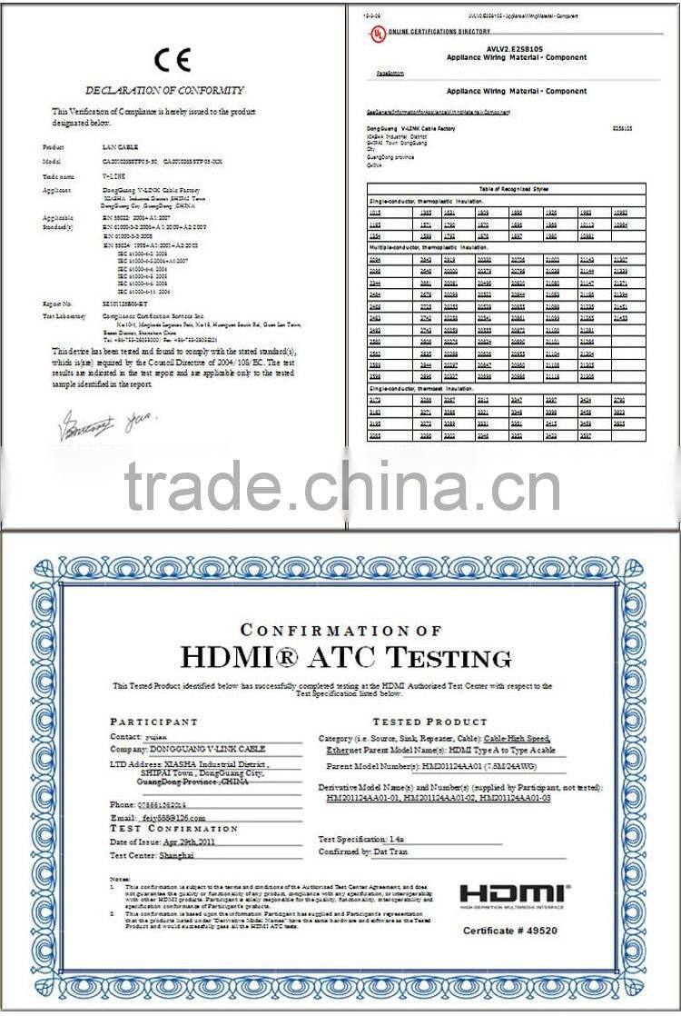 Manufacturer supplier gold plated hdmi cable 1.4v with hd 1080p supported
