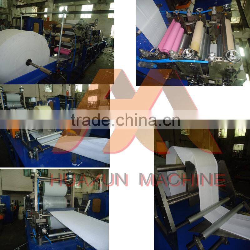 Automatic printed serviette paper embossed folder lamination tissue napkin making machinery
