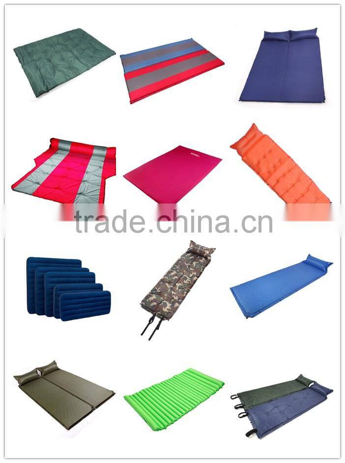 Outdoor double person sleep camping self inflating mat