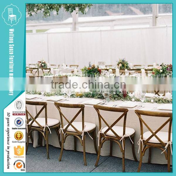 Classic Bistro Super Cross Back Wooden Dining Chairs