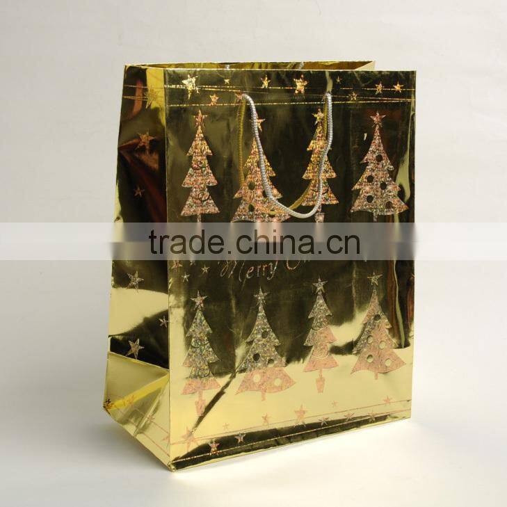 christmas recycled paper bag