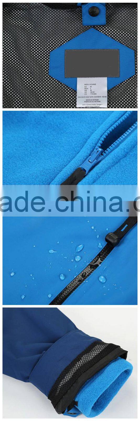 Custom fashion waterproof outdoor winter men's ski jacket