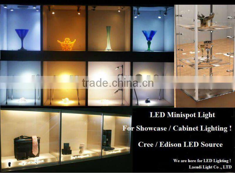 High brightness LED mini cabinet light led puck light 3W