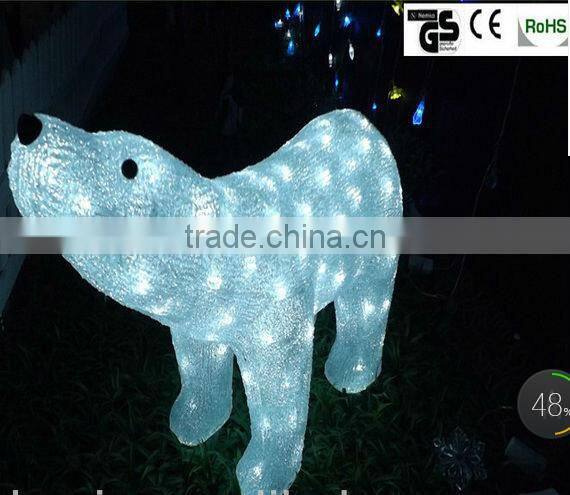 High:55CM 100LED sea bear 3D motif lights With 8 functions