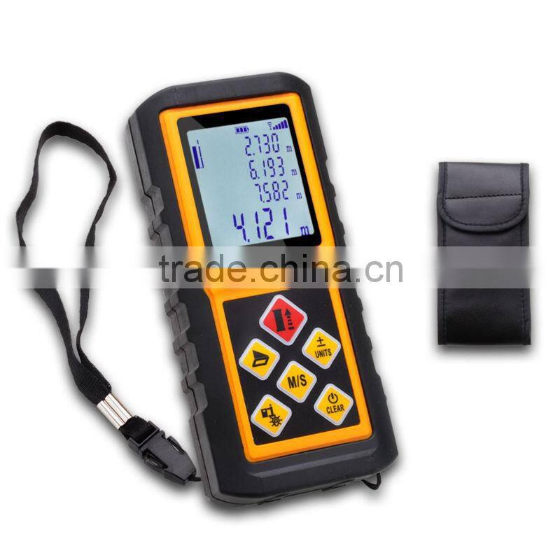 Area Volume Measurer Range Finder Accuracy 1mm 80m/262ft Laser Distance Meter