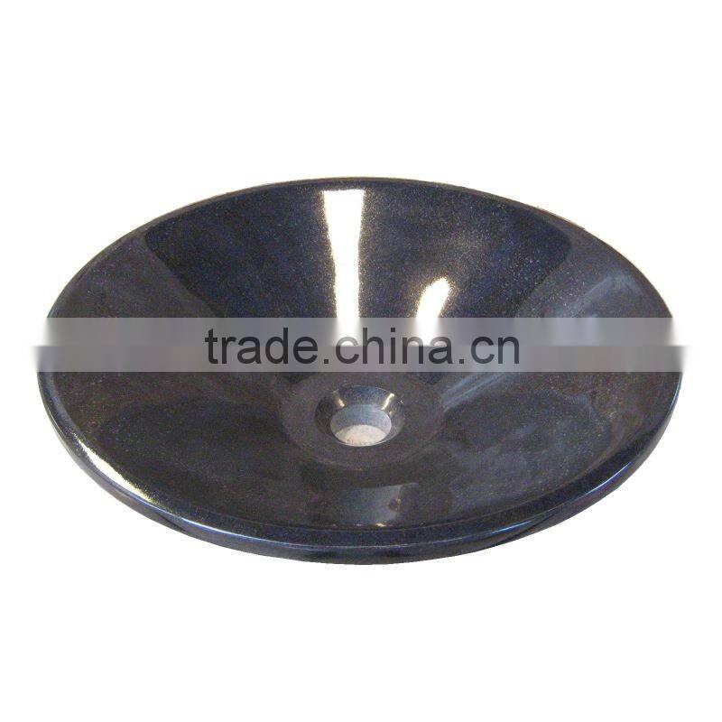 Black stone sink