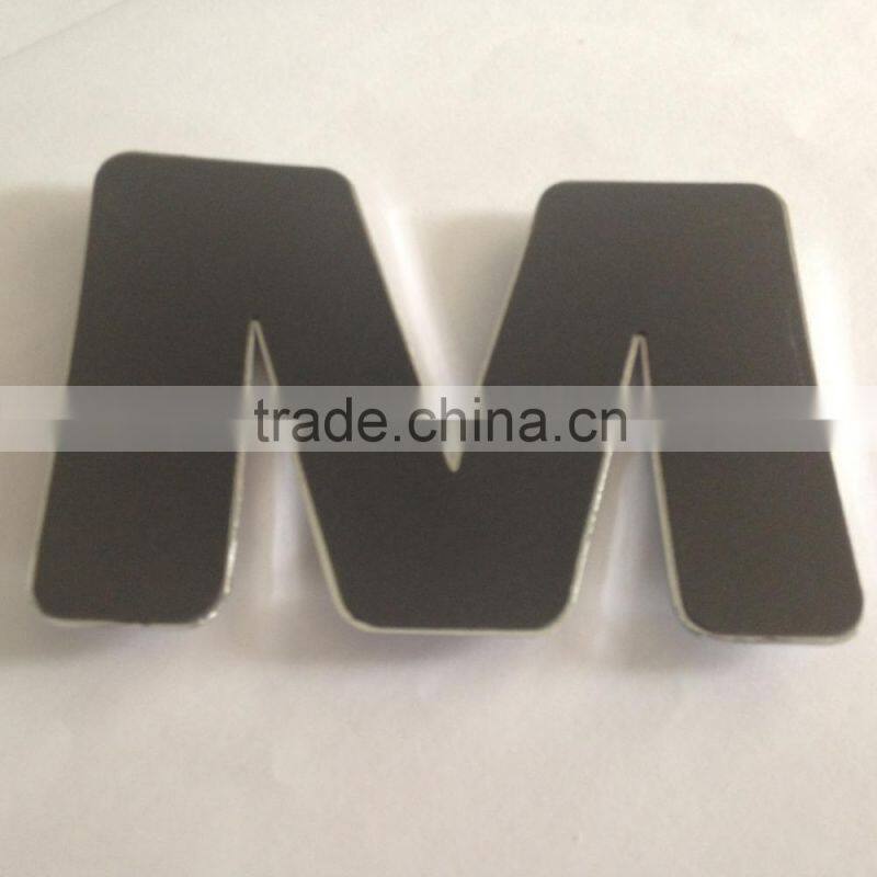 Decoratiion 3D ABS plastic chrome plating self-adhesive letter sign