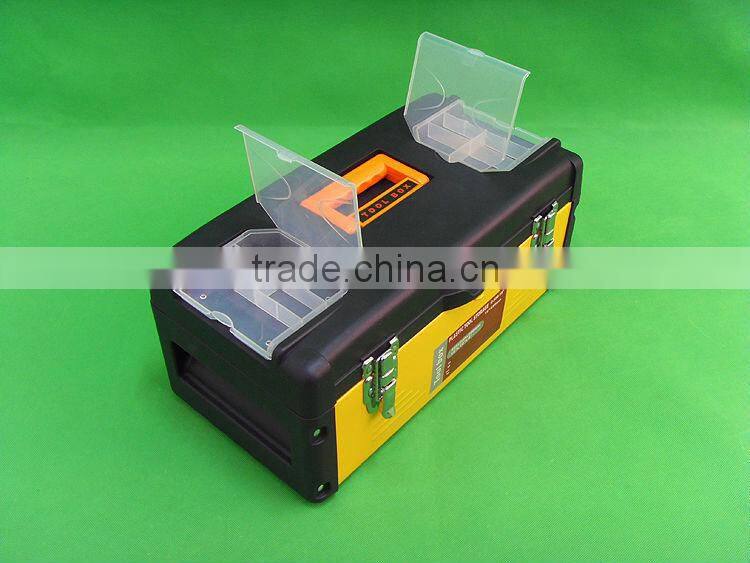 19" plastic storage tool box with latch for DIY