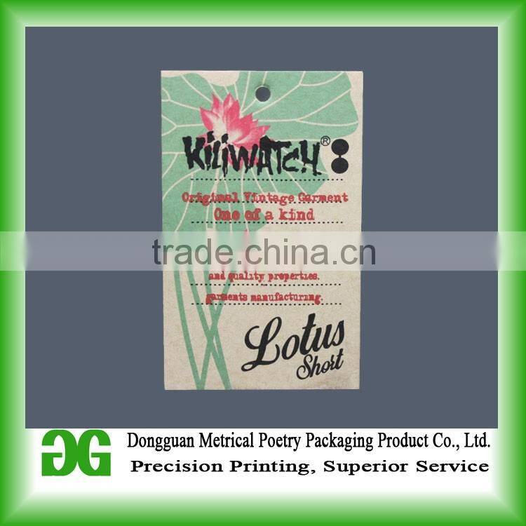 2016 Directly factory custom plastic hang tag with clip