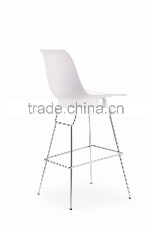 plastic bar stool, metal frame high plastic chair, plastic commercial bar stool high chairs DU-0924H